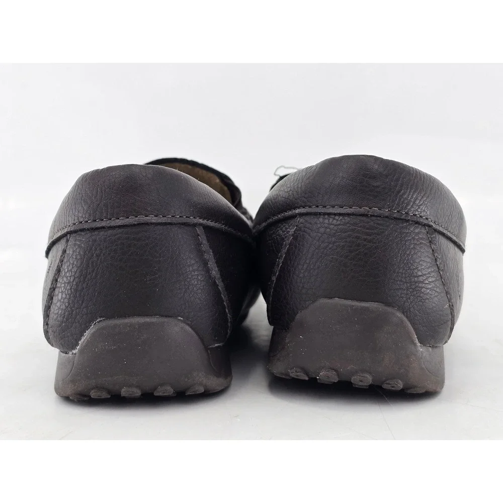 The Children's Place Loafers Boys Size 3 Brown Faux Leather Slip On -Good